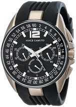 NWOT Vince Camuto Men&#39;s VC/1052BKKH &quot;The Traveler&quot; Multi-Function Silicone Watch - £115.68 GBP