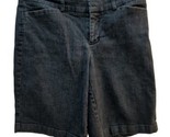 Dockers 4P petite women&#39;s denim blue jean Bermuda trouser shorts walking - £7.78 GBP