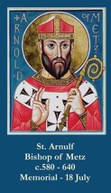 St. Arnold Also Known as St. Arnulf Prayer Card 10-Pack with 2 Free Bonu... - £11.82 GBP