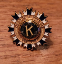 Kiwanis Pinback Pin Tie Tack George F. Hixson Fellow Collectible &quot;Gold T... - $21.00 CAD