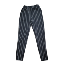 Shein Pull On Cute Classy Pants ~ Sz XS ~ Black &amp; White Stripes ~ Elastic Waist - £13.66 GBP