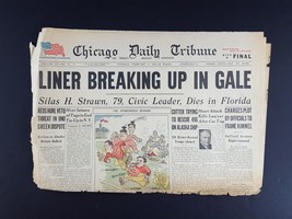 Liner Breaking Up In Gale 1946 Old Newspaper Chicago Tribune Feb 5 - $6.93