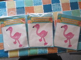 Set of 3 Inflatable Flamingos--24½&quot; tall--New in Package - £2.75 GBP