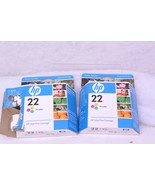 HP 22 color Ink Cartridge Black (C9351AN) 2 Packages of Ink, One open on... - $13.86 CAD