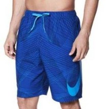 Mens Swim Shorts Nike Breaker Blue Volley Beach Lined Trunks $62 NEW-size S - £21.77 GBP