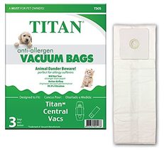 Titan Replacement Allergen Vacuum bags Designed to fit Titan and Nutone Central  - £11.59 GBP