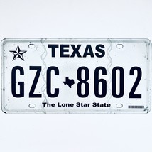  United States Texas Lone Star Passenger License Plate GZC 8602 - £13.22 GBP