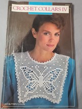 Annie&#39;s Attic Crochet Collars IV 87E30 Pattern Booklet 1988 Vintage - £10.21 GBP