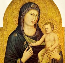 Madonna and Child Giotto Colorplate Art Print 1939 Antique Collectible LGADCP - £52.80 GBP