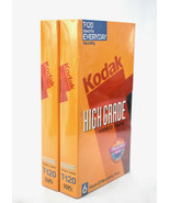 Lot of 2 Kodak T-120 Blank Extra High Grade VHS Video Tape New - $22.41 CAD