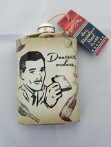 Dr. Orders  Novelty Flask (4 oz./Stainless Steel) mens gift - £5.48 GBP