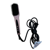 L&#39;Ange Le Vite Blush Pink Ceramic Electric Hair Brush Straightener Styling - £19.43 GBP
