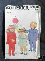 Butterick 4062 Toddlers&#39; Coat &amp; Leggins sz(4) - £1.54 GBP