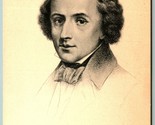 Portrait of Fryderyk Chopin Composer UNP DB Postcard J12 - $15.79