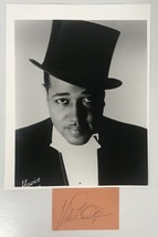Duke Ellington Signed Autographed Vintage Card W/ Glossy 8x10 Photo Muel... - £199.83 GBP