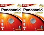 5 x CR2450 Panasonic 3 Volt Lithium Coin Cell Batteries - £8.01 GBP