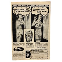 Ward Green Co Belly Flattener Vintage Print Ad 1950 Women Look Slimmer Y... - $16.95