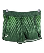 Asics Womens Green Split Activewear Shorts Size Medium Lined Running Dis... - $53.25 CAD