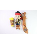 Disney Junior Jake &amp; The Neverland Pirates Toy Lot Doll Talking Sword Te... - £27.58 GBP