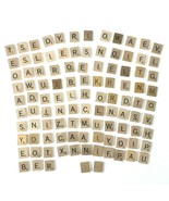 Scrabble Wooden Letter Game Tiles 106 Piece Bundle Crafting Names Alphabet - £14.33 GBP