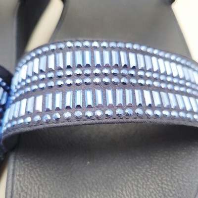 FitFlop Women's Sandals Sz 9 Sandals flip-flops Incastone Slide Sandals Blue Item image 6