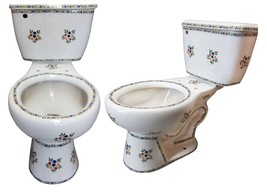 Mexican Talavera Ceramic Toilet Hand Painted - Flowers4 - - $1,199.00