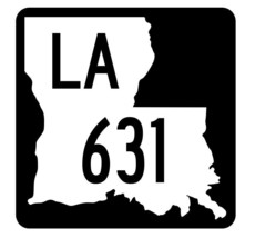 Louisiana State Highway 631 Sticker Decal R6019 Highway Route Sign - $1.45+