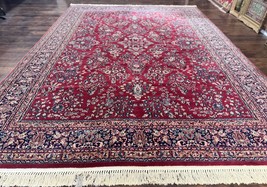 Karastan Rug 8 x 11.6, Rose Sarouk 300-1007, Vintage Wool Pile Karastan Carpet - £2,291.22 GBP