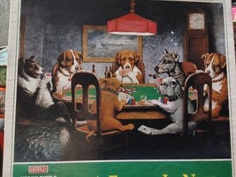 Hoyle 1997 550pc Jigsaw Puzzle Dogs Playing Poker A Friend in Need 18x24 Rare - £29.62 GBP
