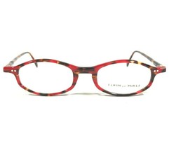 Mikli 6048 COL 619 Eyeglasses Frames Black Red Tortoise Round Oval 47-20-140 - $111.99