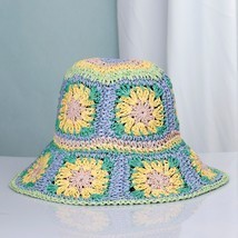 2022 NEW WOMEN Summer Hats  Beach  Straw hat Wave  Folded crochet hats H... - £151.84 GBP
