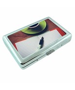 Coffee Writer Em1 Hip Silver Cigarette Case Id Holder Metal Wallet 4&quot; X ... - $146.36 MXN
