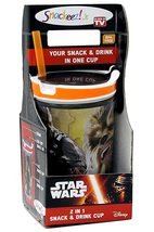 Snackeez Jr - Drinkware Kid&#39;s Combo Cup 2-In-1 Snack &amp; Drink Cup Star Wars 7 Mov - £11.82 GBP