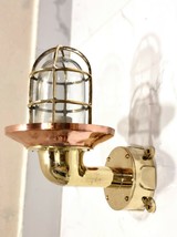 Large Nautical 90 Degree Passageway Dock Light w/Copper Hood- nautical l... - £69.28 GBP