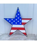 USA Flag Star Wall Art. 3D Printed Wall, Patriotic Decor, Red White and ... - $9.75