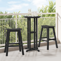 Garden Bar Set 3 pcs Black HDPE - €386,99 EUR