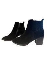 Blondo Sabina Black Suede Leather Waterproof Ankle Booties Boots Size 10... - $17.44