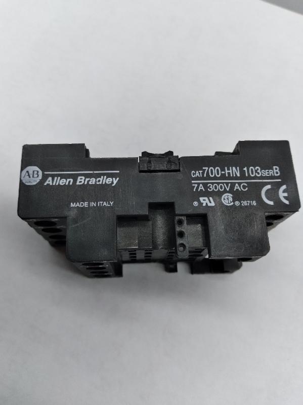  Allen-Bradley 700-HN103-B Relay Socket 14-Blade Din Rail Mount 300VAC 7... - $18.50