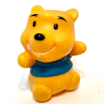 Rare Vintage Disney Winnie the Pooh Blue Shirt Miniature Vinyl Figure 1.75 inch - £8.55 GBP