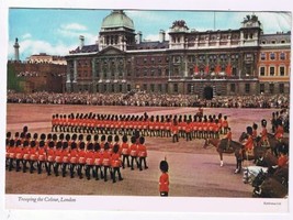 London England Postcard Ceremony Trooping The Colour Horse Guards - $2.96