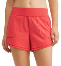 Athletic Works Women&#39;s French Terry Gym Shorts Size 3XL (22) Begonia Pink - £9.54 GBP