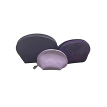 Avon Purple Peace Nesting Makeup Bags Set of 3 Cosmetic Travel Bags - $18.80