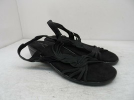 Easy Street Women&#39;s Slip-On Natara Strap Sandals 30-4991 Black Size 8.5M - $17.80