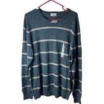 Sonoma Supersoft Striped Sweater Men Size XL Long Sleeve Cotton Blend NEW - £19.73 GBP