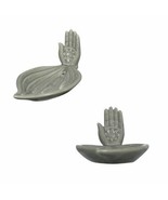 Hamsa Hand Palm Ceramic Incense Holder Insence Insense Catcher Holder Altar - $11.11