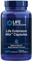 Mix Capsules Multivitamins Mineral Fruit Vege Supplement 360 Cap Life Extension - $58.49