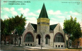 First Congregational Church Cedar Rapids Iowa IA UNP 1910s DB Postcard - £3.06 GBP