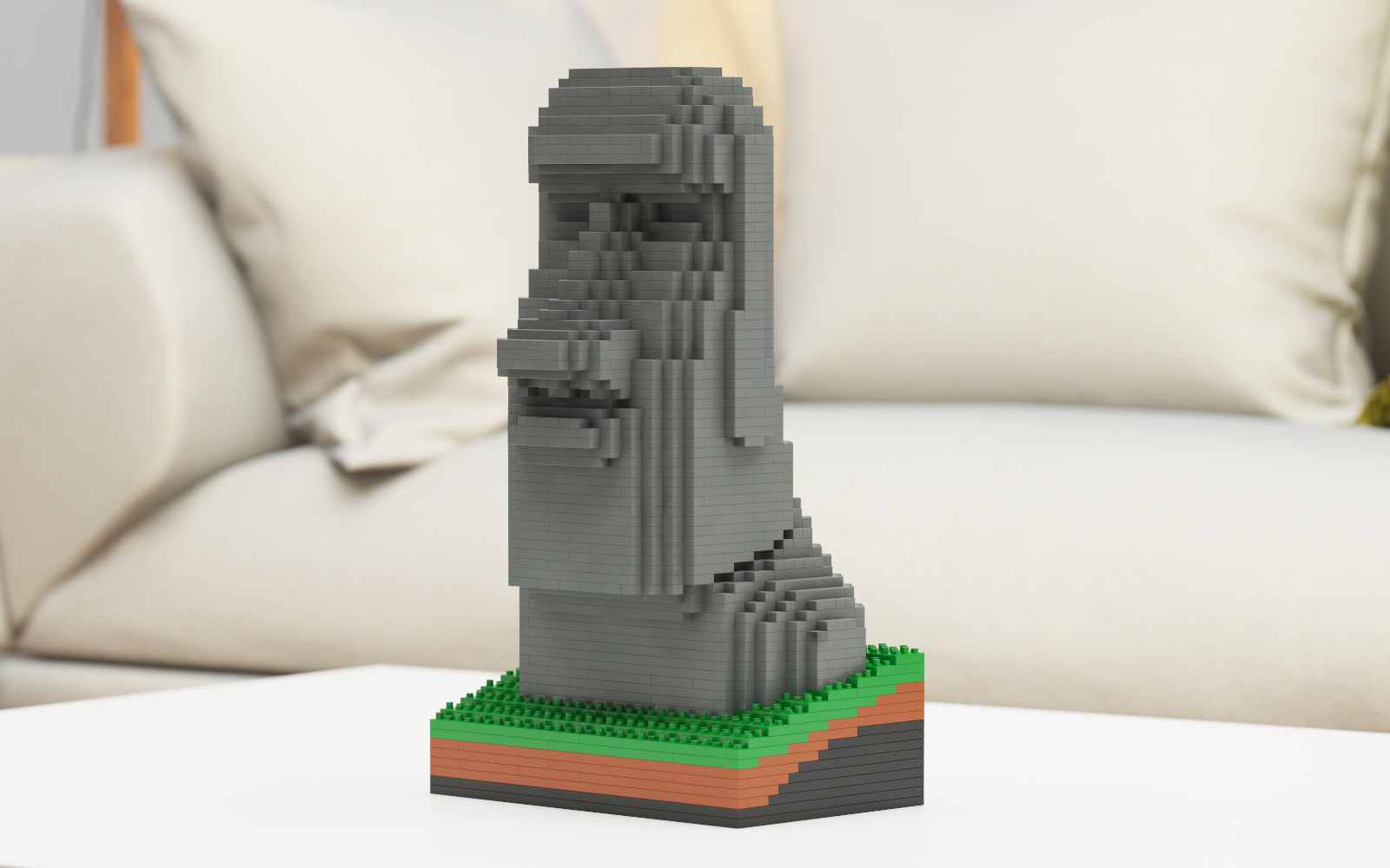 Moai Sculptures (JEKCA Lego Brick) DIY Kit Item image 4