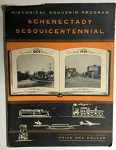 Schenectady (Ny) Sesquicentennial Historical Souvenir Program (1959) Large Sc - £11.86 GBP