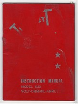 Vintage Triplet Volt-Ohm-Mil-Ammeter Model 630 Instruction Manual Book  - £7.86 GBP